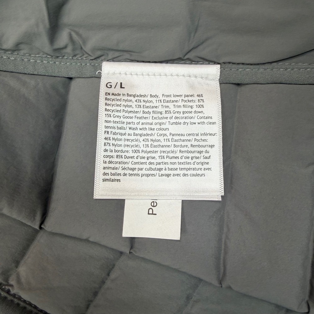 Lululemon Mens Size Large Navigation Down Vest Evolve Onyx Gray Puffer New - Picture 9 of 13